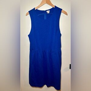 J. Crew blue sleeveless dress Size XL